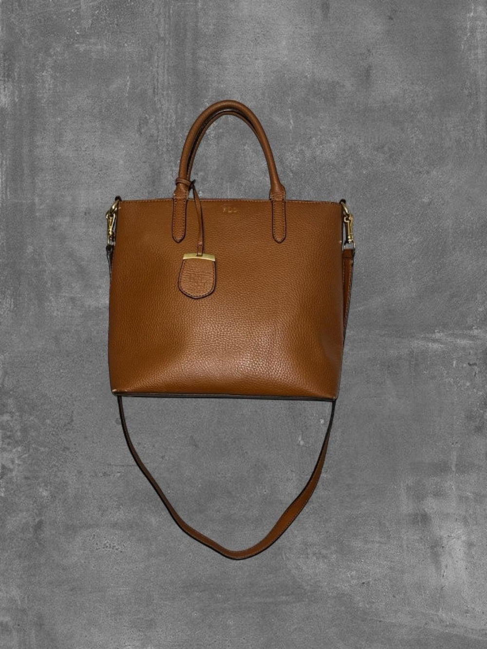 Ralph Lauren Brown Leather Tote Bag